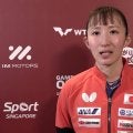 早田ひな 中国トップ5に2年ぶり勝利！4度目の正直で世界5位・蒯曼撃破「少し報われた」【卓球 シンガポールスマッシュ】
