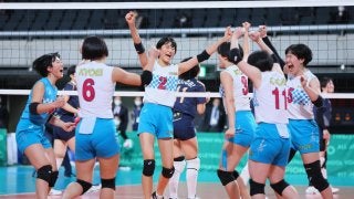 共栄学園 逆転勝利で3回戦進出 春高バレー | バーチャル春高バレー
