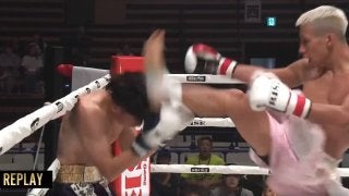 18歳ファイター 終了直前にタオル投入の衝撃KO