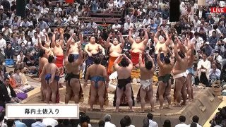 お取置中⭕️⭕️【貴重】柚木沙弥郎　麻 のれん　相撲⭕️⭕️ 🩵