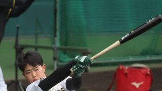将来有望‼️阪神　中川選手実使用バット 阪神】中川勇斗が来季のさらなる飛躍へ気合「打つ方を生かして」残留