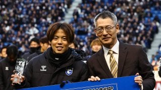 G大阪】FW満田誠が「ミスターGAMBA黄金の脚賞」 トップ下で攻撃陣を