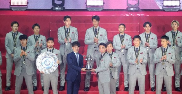 J1優勝の鹿島「Ｊリーグアウォーズ」全員参加　優勝監督賞の鬼木監督「多くの人と喜び合えたことが全て」