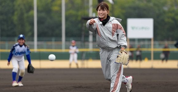 投手・渋野日向子がホームラン被弾 ソフトボール東京五輪金メダリストに打たれた～