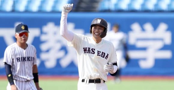 「マウンドと打席でお互いに笑っていた」“仙台育英対決”早大髙橋煌2点二塁打で凱歌